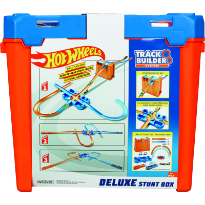 Hot Wheels Track builder box plný triků