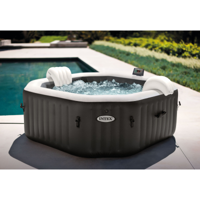 INTEX - Vířivka Pure Spa 79 Octagon Bubble Jet se systémem slané vody