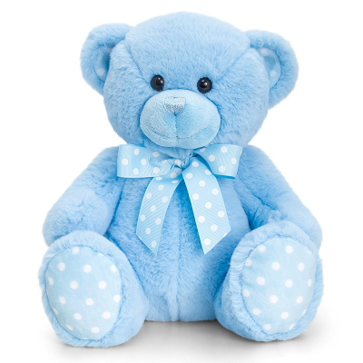 KEEL - Medvěd Baby Spotty modrý 25cm