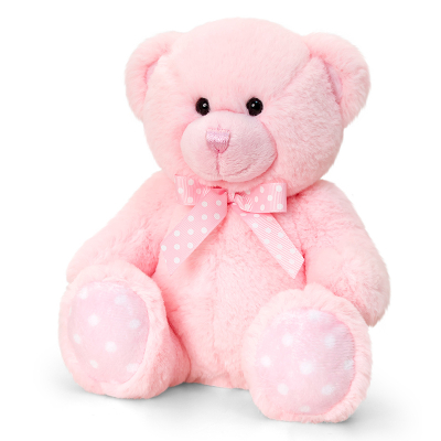 KEEL - Medvěd Baby Spotty růžový 25cm