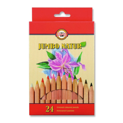 KOH-I-NOOR Pastelky 2174/24 NATUR JUMBO