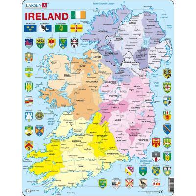 Larsen - Puzzle Mapa Irsko 48 dílků