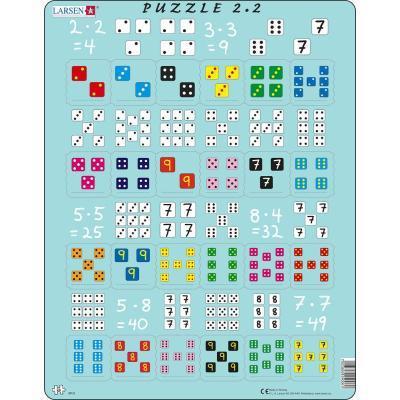 Larsen - Puzzle Násobení s kostkami 24 dílků