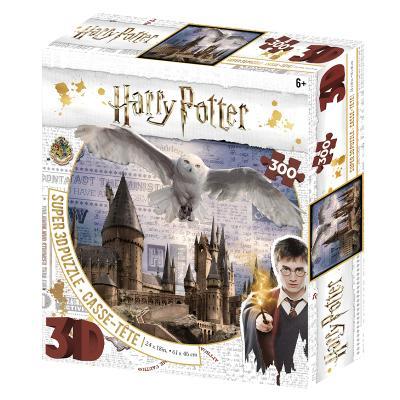 PRIME 3D PUZZLE - Harry Potter - Bradavice a Hedwig 300 dílků