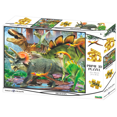 PRIME 3D PUZZLE - Triceratops 500 dílků