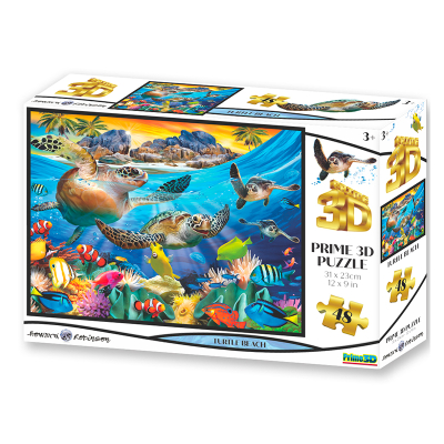 PRIME 3D PUZZLE - Želva 48 dílků