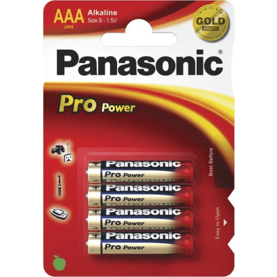 Panasonic - Alkalická mikrotužková baterie AAA 4ks