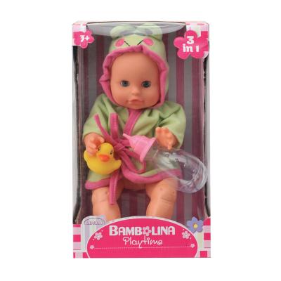 Panenka Bambolina s kachničkou a kojeneckou lahvičkou 33 cm