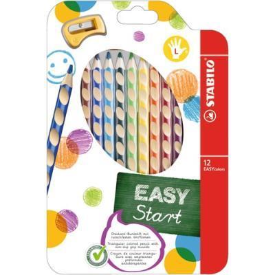 Pastelky Stabilo EASYcolors  12 ks L + ořez.