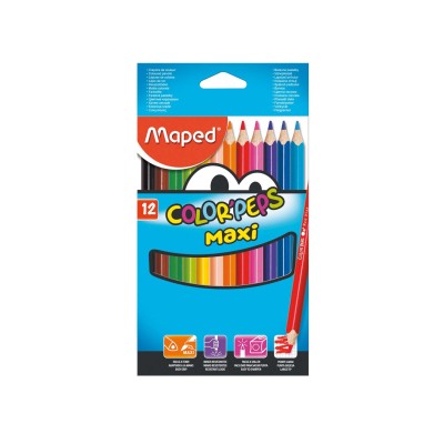 Pastelky trojboké Maped Jumbo Color' Peps 12 ks
