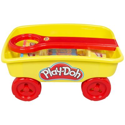 Play-Doh vozíček s modelínou a voskovkami