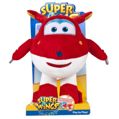 Plyšové letadlo Super Wings se světlem a zvukem 26cm