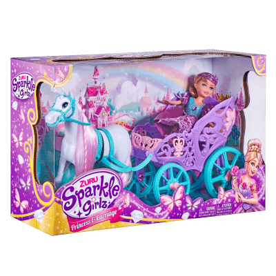 Princezna Sparkle Girlz s koněm a kočárem