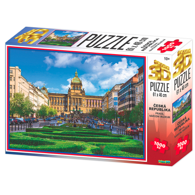 Puzzle 3D Praha Národní muzeum 1000 dílků
