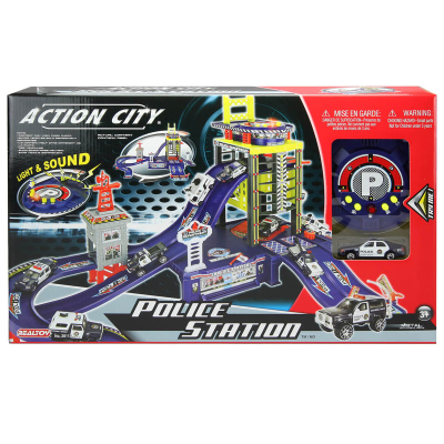 REALTOY Action City - Policejní stanice garáže