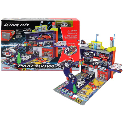 REALTOY Action City - Policejní stanice v kufru