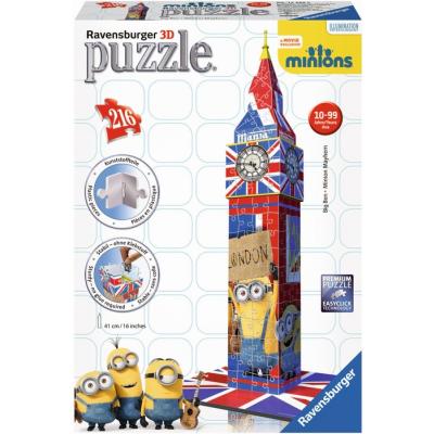 Ravensburger Mimoňové 3D Puzzle Big Ben 216 dílků