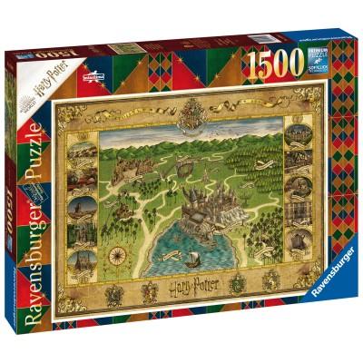 Ravensburger - Puzzle Mapa Bradavic 1500 dílků