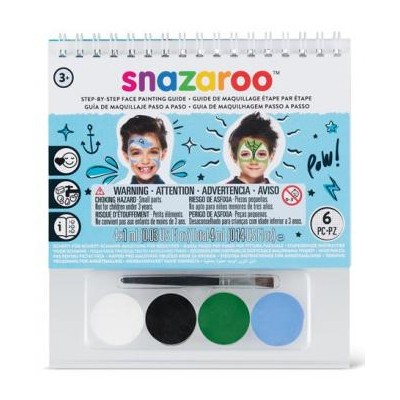 SNAZAROO - Barvy na obličej A6 s postupem - chlapci