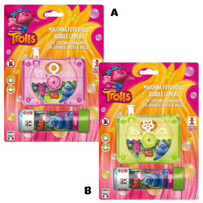 SPARKYS - Bubble Camera Trolls - 2 druhy