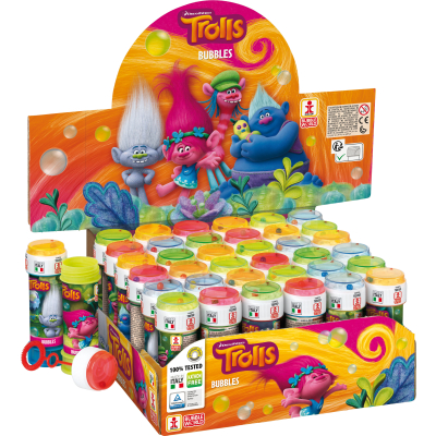SPARKYS - Bublifuk Trolls 60 ml - různé druhy