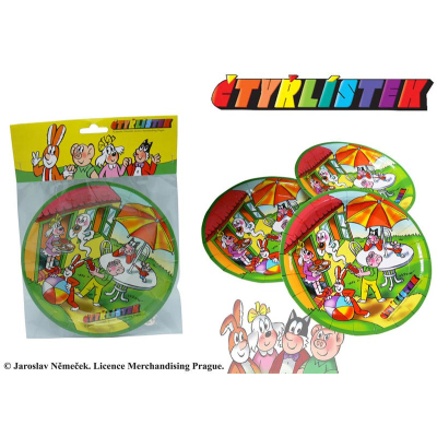 SPARKYS - Talíře 6 ks - Čtyřlístek