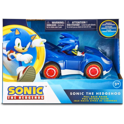 Sonic Autíčko pull back modré