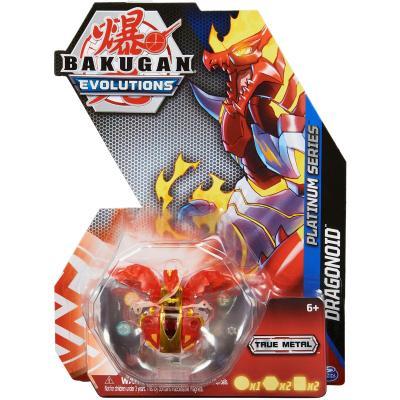 Spin Master - Bakugan True Metal figurky červený drak S4