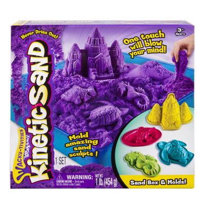 Spin Master Kinetic Sand písečný zámek s formičkami a hrací vanou 454g