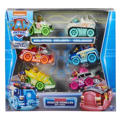 Spin Master - Tlapková Patrola die-cast multibalení Neonových autíček