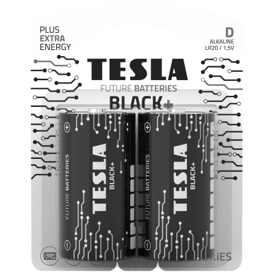 TESLA BLACK+ Alkalická baterie velké mono D 2ks