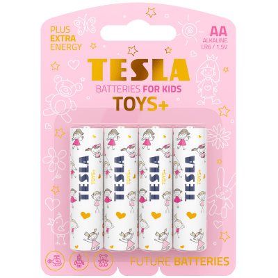 TESLA TOYS+ Alkalická baterie HOLKA AA 4ks