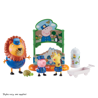 TM Toys - Prasátko Peppa sada ZOO - 3 figurky a doplňky