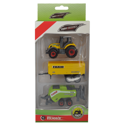 Traktor s přívěsem 1:64