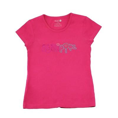 Tričko Lollipopz s kamínkovou aplikací růžové
