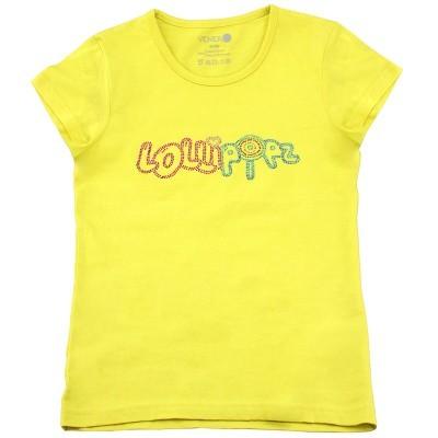 Tričko Lollipopz s kamínkovou aplikací žluté