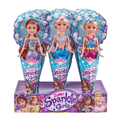 Víla mořská Sparkle Girlz v kornoutku