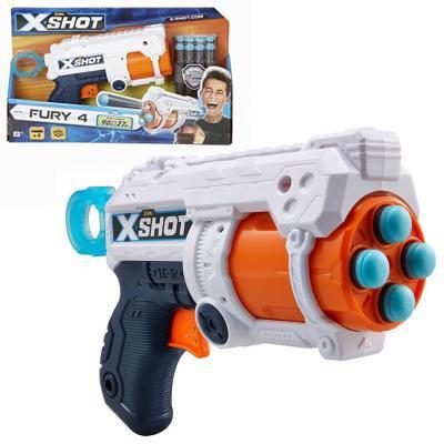 ZURU X-SHOT EXCEL Fury 4 s otočnou hlavní a  16 náboji