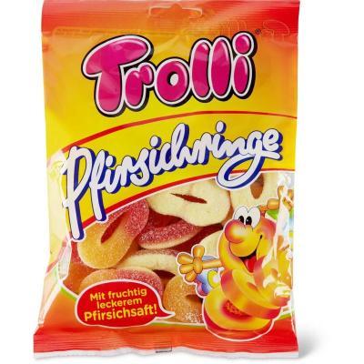 Želé TROLLI 200g sáček BROSKVOVÁ KOLEČKA s vitamíny