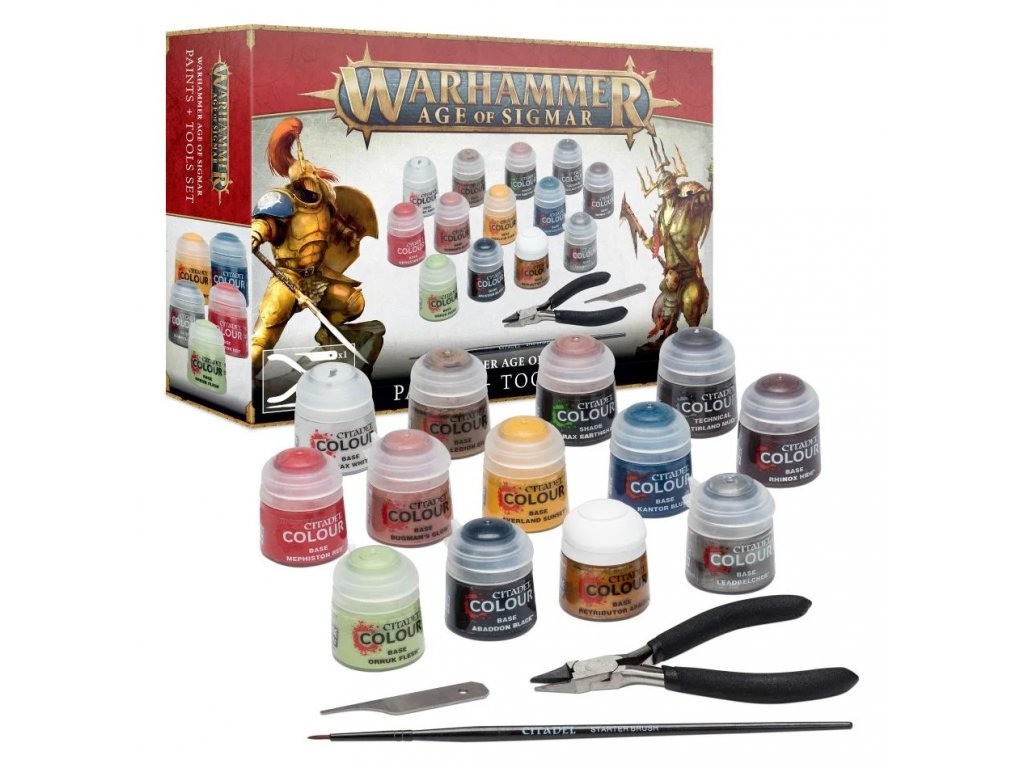 Age of Sigmar Citadel Paint + Tools