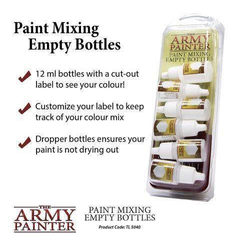 Army Painter - Paint Mixing Empty Bottles (prázdné lahvičky na míchání barev)