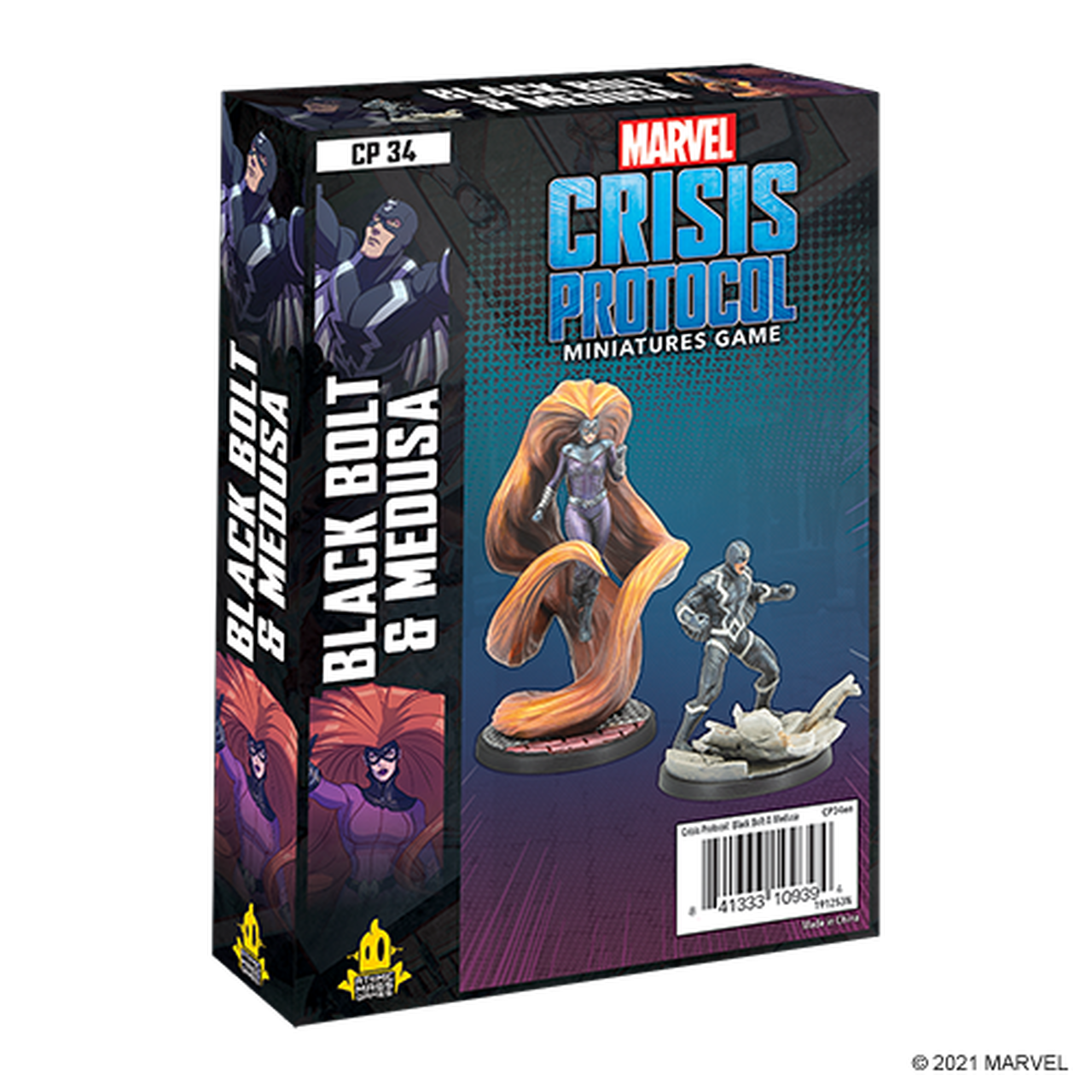 Atomic Mass Games Marvel Crisis Protocol: Black Bolt & Medusa