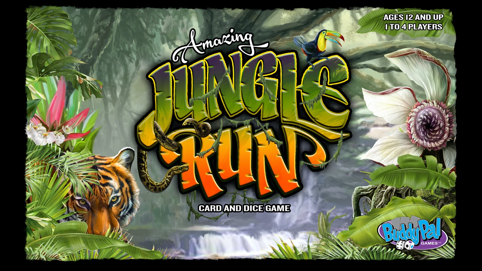 BuddyPal Games Amazing Jungle Run with Game Mat