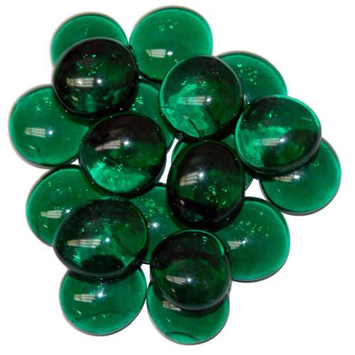 Chessex Skleněné žetony - Gaming Glass Stones (různé barvy) Barva: Crystal Dark Green