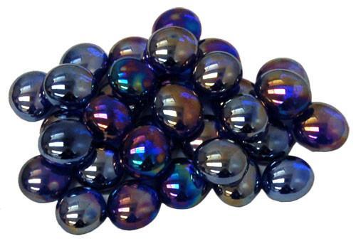 Chessex Skleněné žetony - Gaming Glass Stones (různé barvy) Barva: Iridized Dark Blue