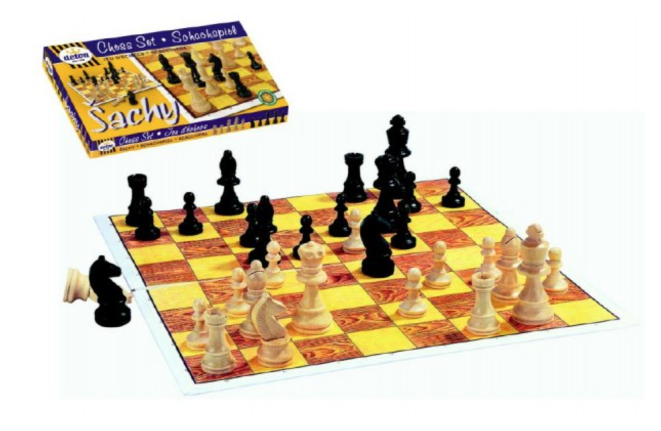 Detoa Šachy s dřevěnými figurkami