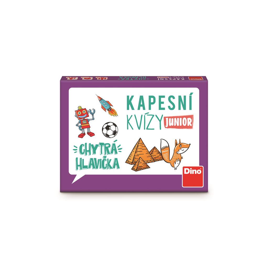 Dino Kapesní kvízy Junior - Chytrá hlavička - Cestovní hra