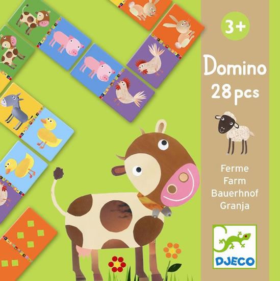Djeco DOMINO - Farma Zvířátka ze statku
