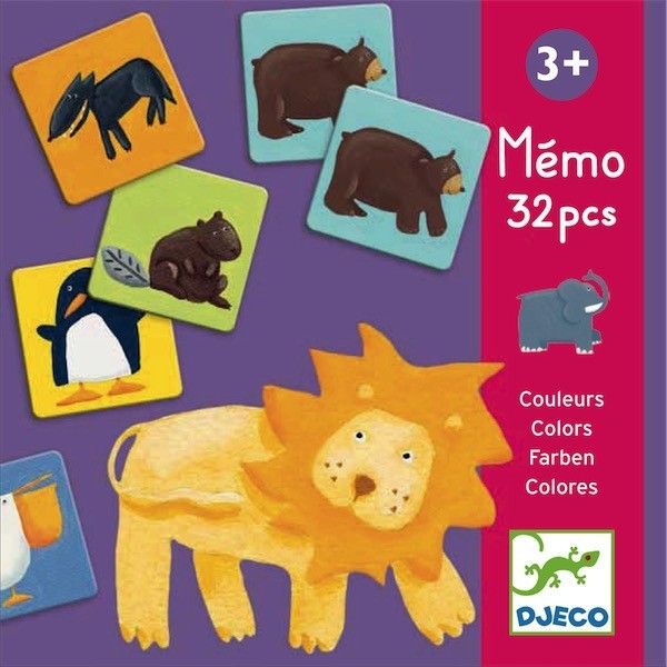 Djeco PEXESO - Barevná zvířátka (Colors)