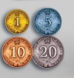 Eagle-Gryphon Games Rococo: Deluxe kovové mince (Metal coins set)